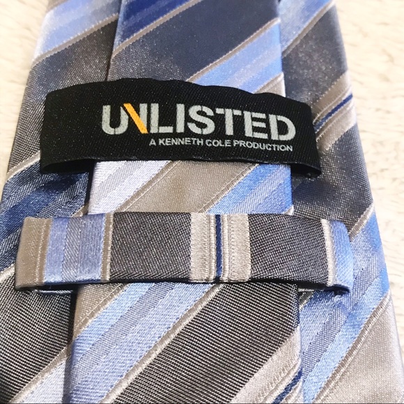 UNLISTED by Kenneth Cole 100% Silk Tie - Picture 3 of 4